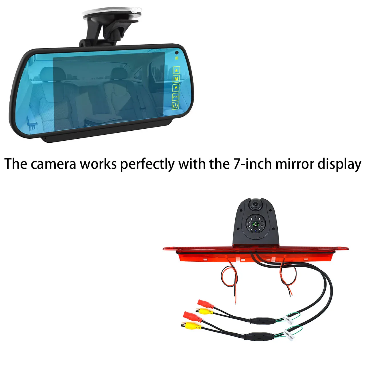 

Dual Lens Brake Light Backup Reverse Camera Monitor Kit for Mercedes-Benz Sprinter,VW Crafter Twin Lens Car Rear View Camera