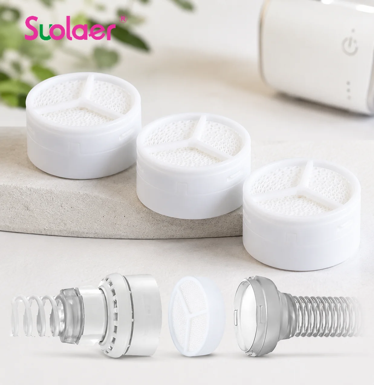 4-12 PCS HME Filters for Air Mini CPAP Accessories Replacement Cartridges Compatible with Air Mini,Waterless HumidX Individually