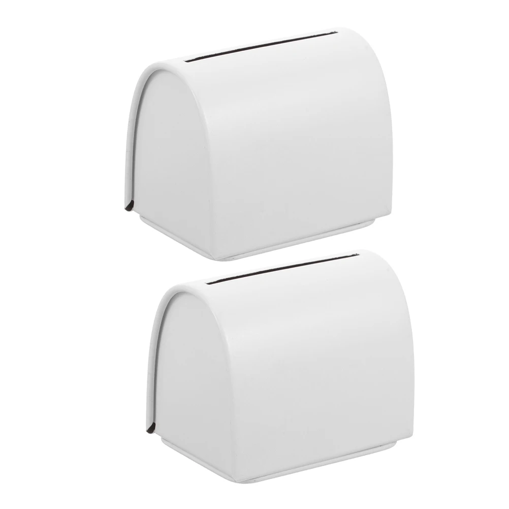 

2Pcs Durable Iron Razor Case Portable Travel Storage Blade Holder Mens Safety Trimmer Container Leaf Design Compact Metal Razor