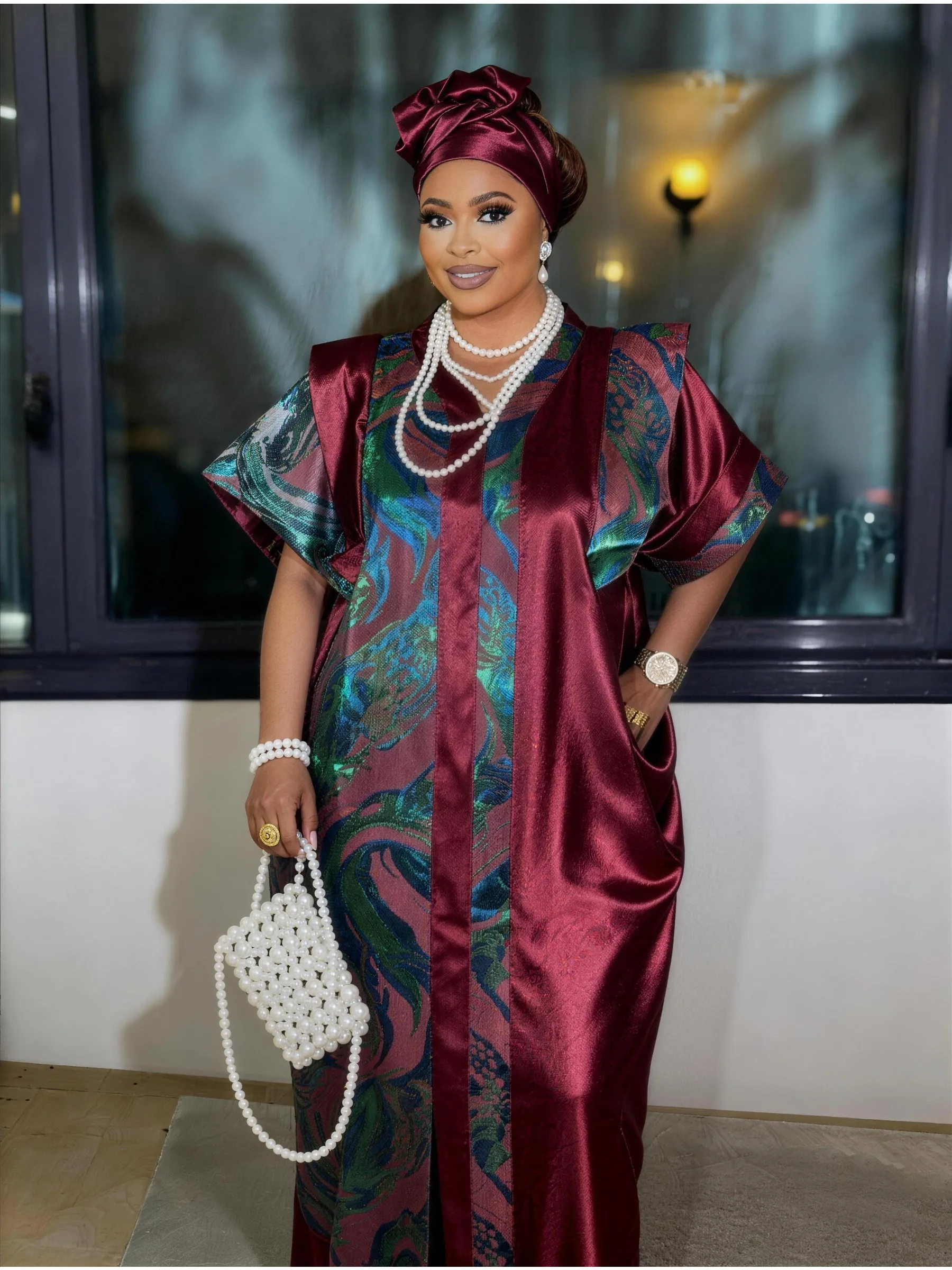 robes-grandes-tailles-en-satin-jacquard-tissu-special-ceinture-a-nouer-robe-longue-elegante-et-fluide-robe-maxi-pour-femmes-elegante-et-confortable