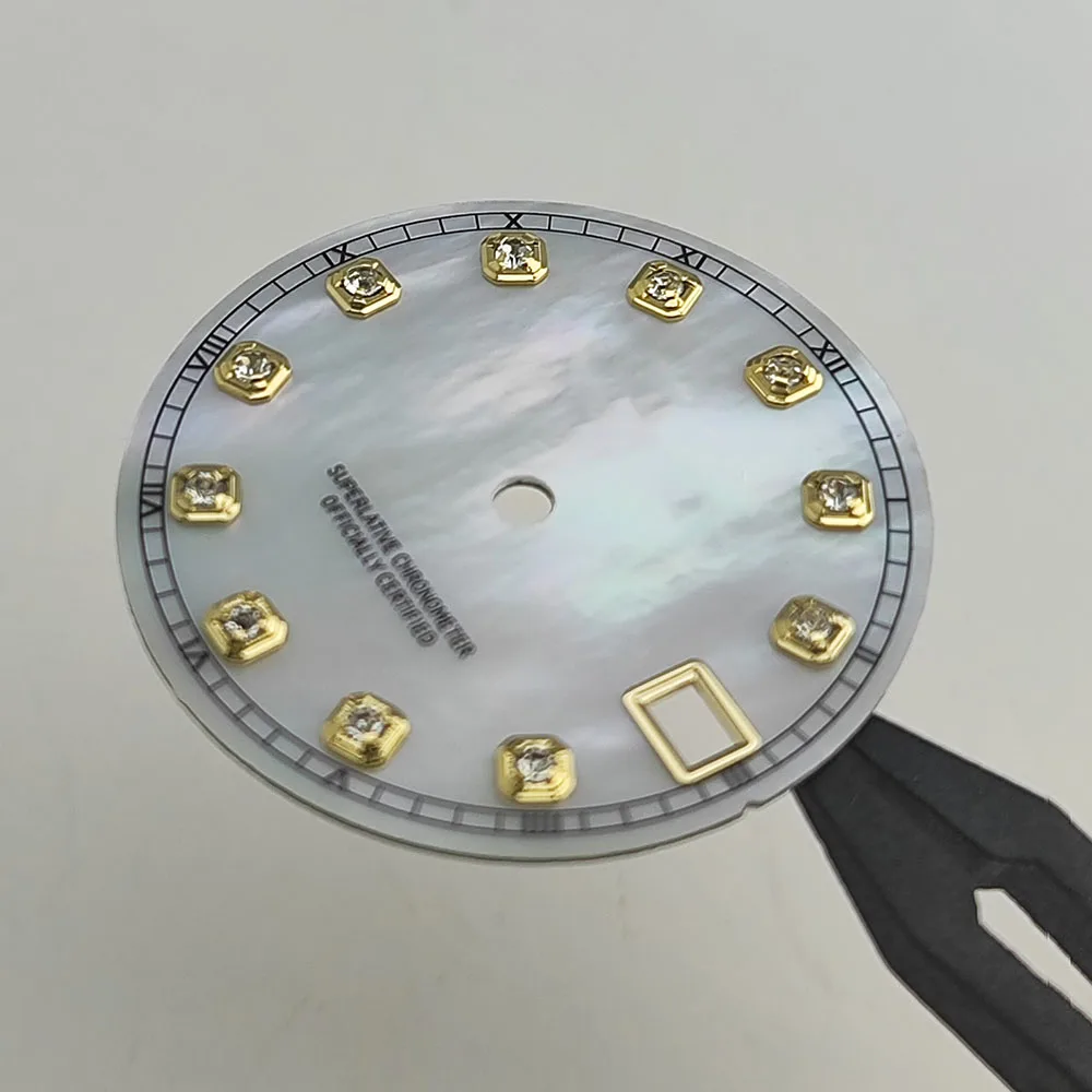 new pattern 28.5mm NH35/NH36 shell dial watch dial S dial suitable for NH35/NH36 movements watch accessories repair tool