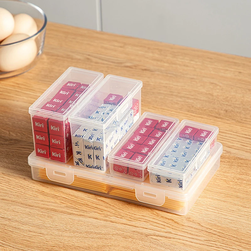 1Pcs 90° Flip-top Design Flip-top Butter Block Cheese Slice Storage Box Portable Vegetable Fresh-keeping Organizer Containers