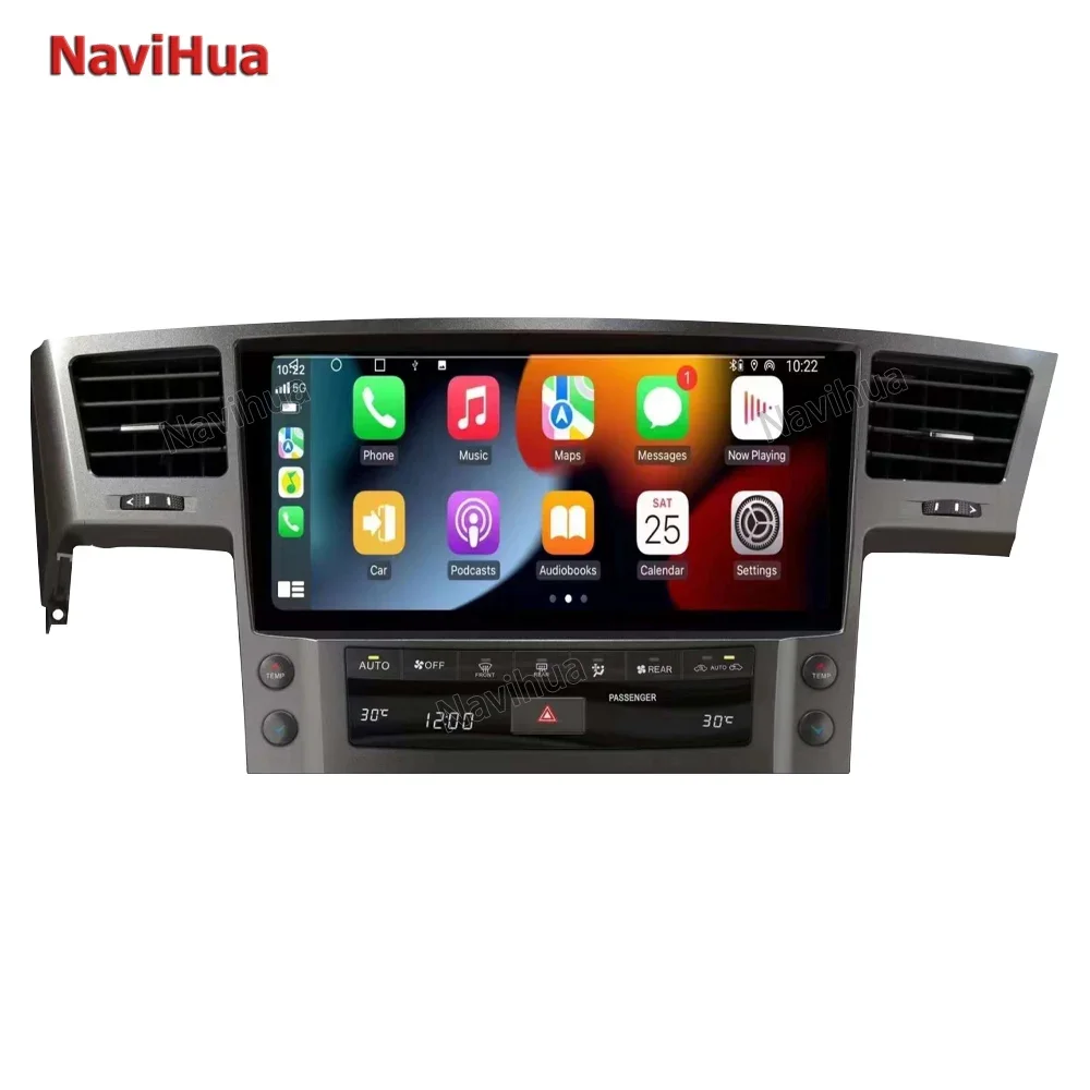 12.6 Inch Android 13 Screen For Lexus LX570 2008-2015 Air Control Multimedia Car Radio GPS Navigation Auto Stereo HeadUnit