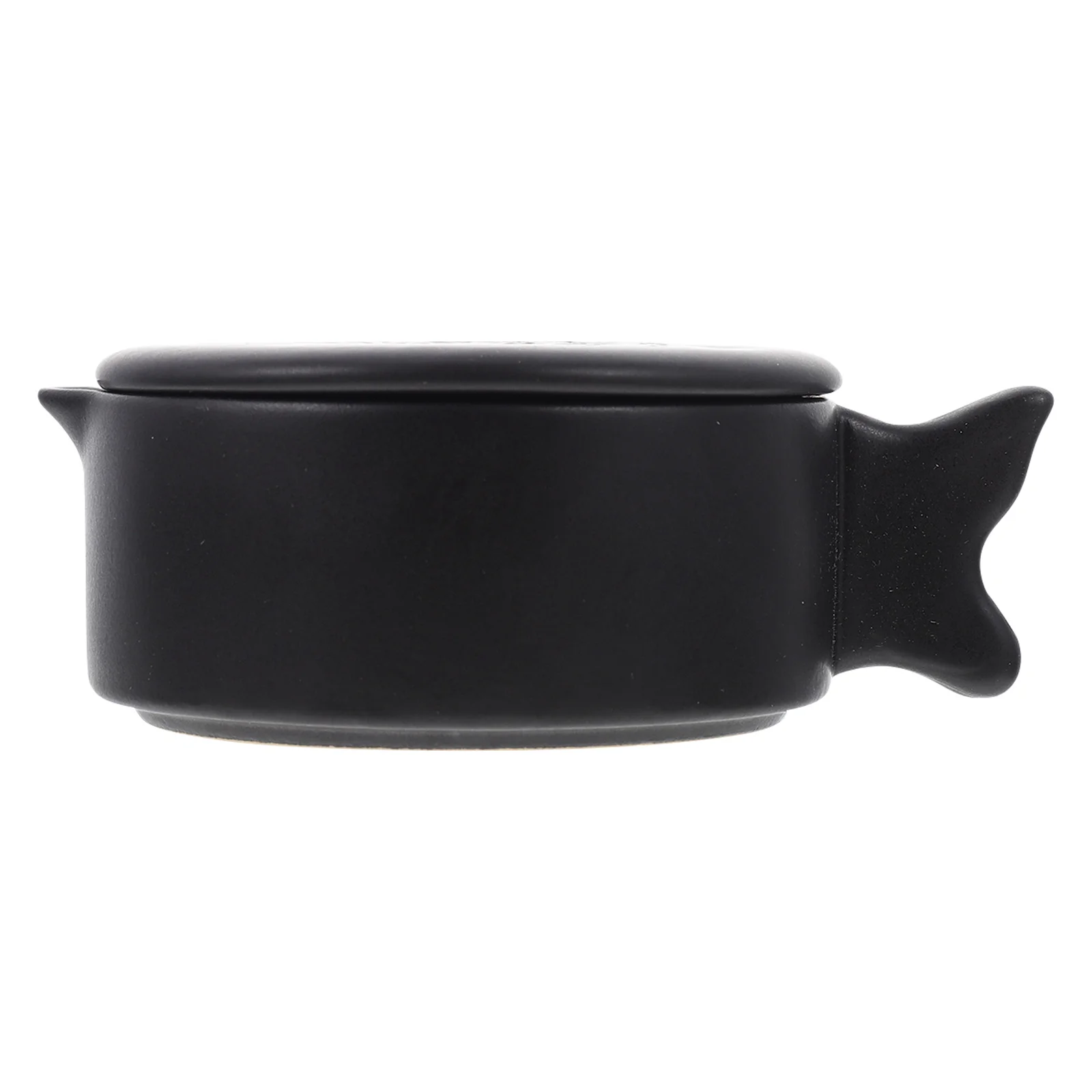 

Ink Grinding Stone Practical Calligraphy Accessory Fine Workmanship Durable Ceramic Fishtail Handle Mini Size Light Weight