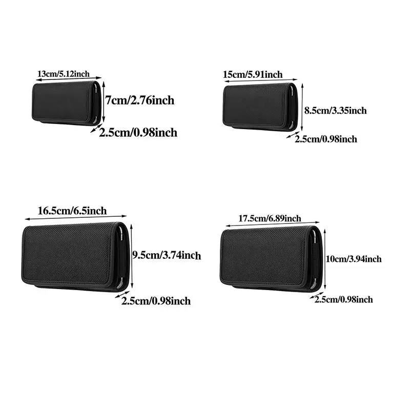 Vertical/Horizontal Mobile Phone Bag For 3.5-6.3 Inch Nylon Mobile Phone Case Phone Bag Belt Waist Bag
