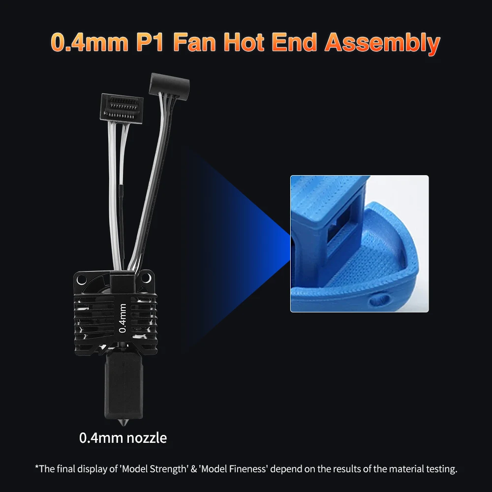 For Bamb Lab X1 X1C P1P P1S Hotend With Cooling Fan Hard Steel Nozzles Bamboo Combo Thermistor Complete Hotend Upgrade Hot End