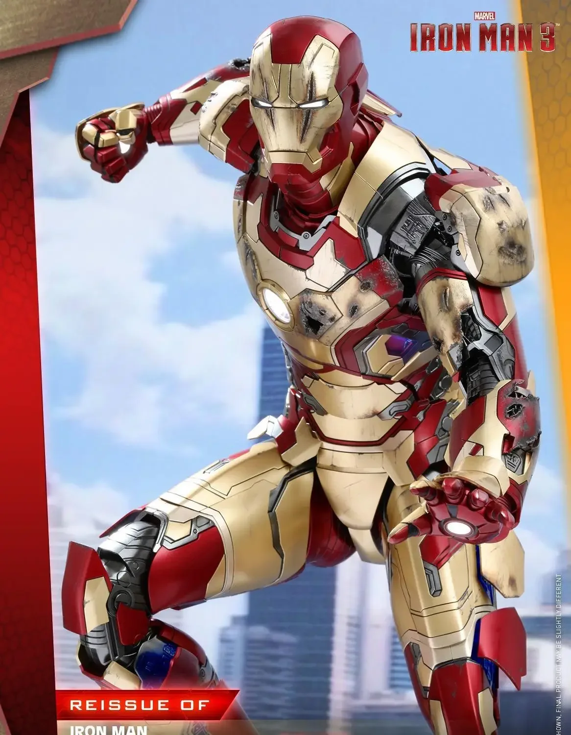 Hottoys 1/4 Iron Man Mk42 Deluxe Edition Qs008 Marvel Anime Action Figures Original Team Suit Avengers Endgame Fashion Gifts