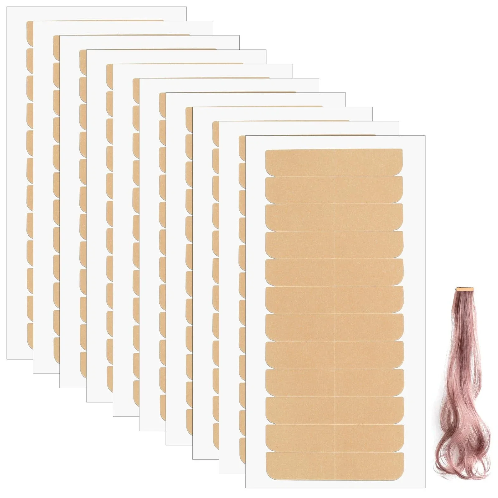 Hair System Tape Invisible Wig Glue Adhesive Materials Double Sided Tape For Lace Front Toupee 3/5/10Sheets Hair Extension Tape