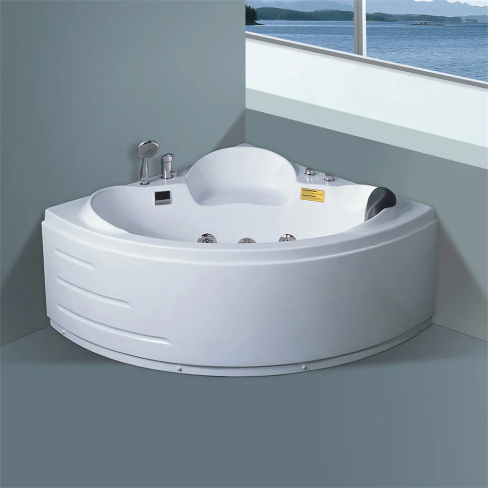 

European Bubble Bath 1200MM Small Whirlpool Corner Drop in Massage Bathtub Jetted Bathing Spa and Whirlpool Bath