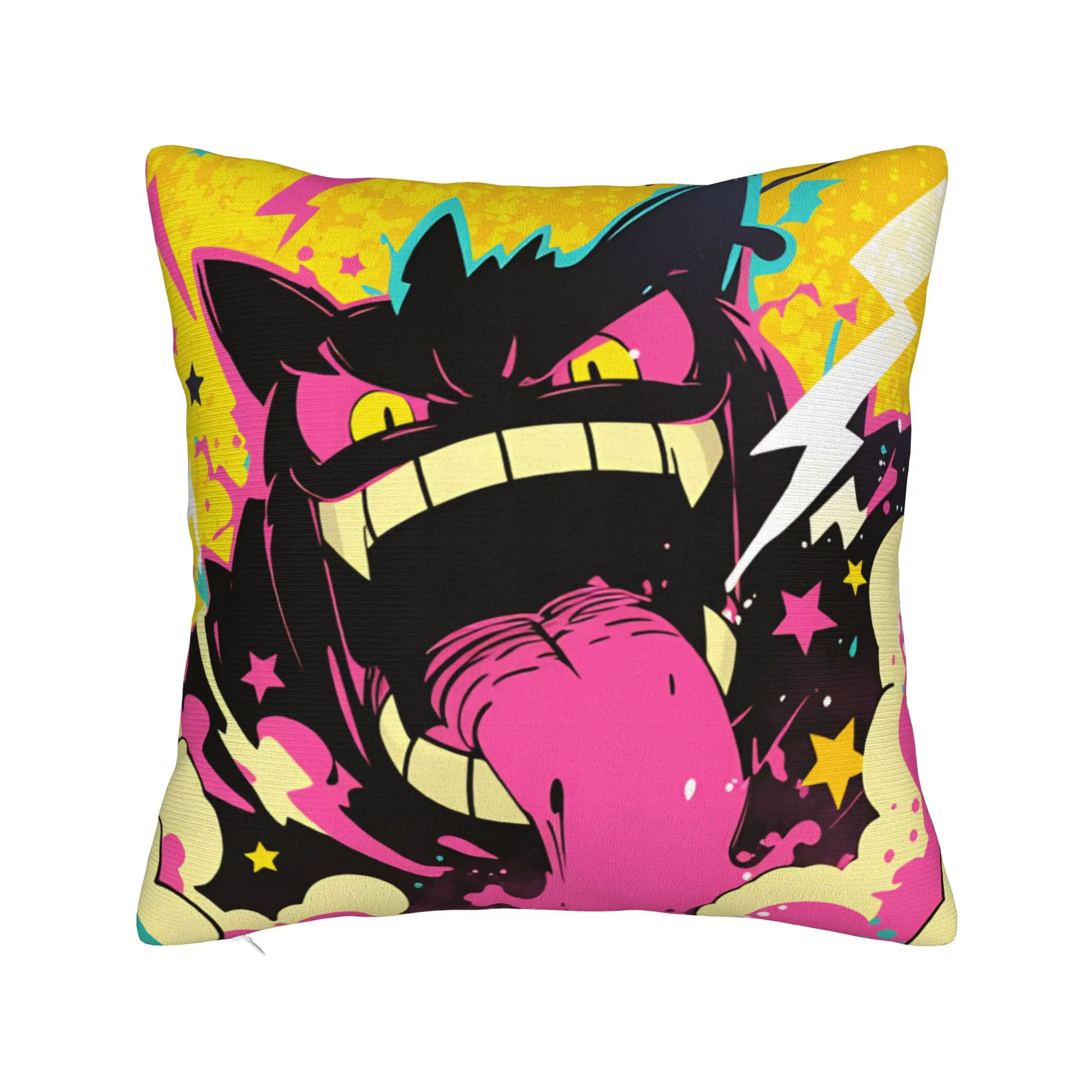 Gengar Pillow Cover  Vintage Pillow Case For Wedding Party Home Decor Design Pillowcases Gift