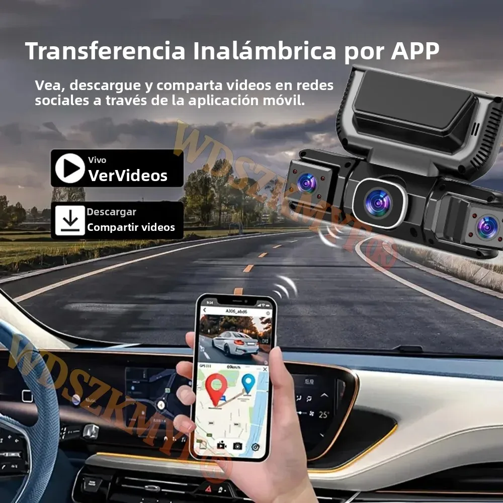 Cámara de Visión Trasera de 360 Grados y 4 Cámaras, Delantera, Izquierda, Derecha y Trasera, WIFI, Grabadora de Video de 1080P, DVR para Automóvil, Cámara para Tablero, 4 Vías, Kit de Hardware de 24 Horas camera para a