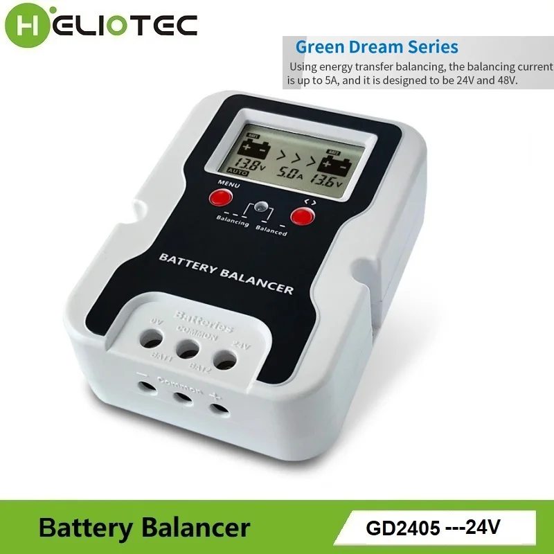 Imagem -04 - Bateria Equalizador Battery Balancer Controlador Recharger para Flood Agm Gel Chumbo Ácido Battery Pack System Equalizador de Tensão 24v