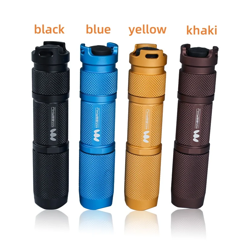 

Maeerxu EC11 Aluminum Alloy 14500 and AA flashlight 800 lumens 150m EDC mini pocket flashlight