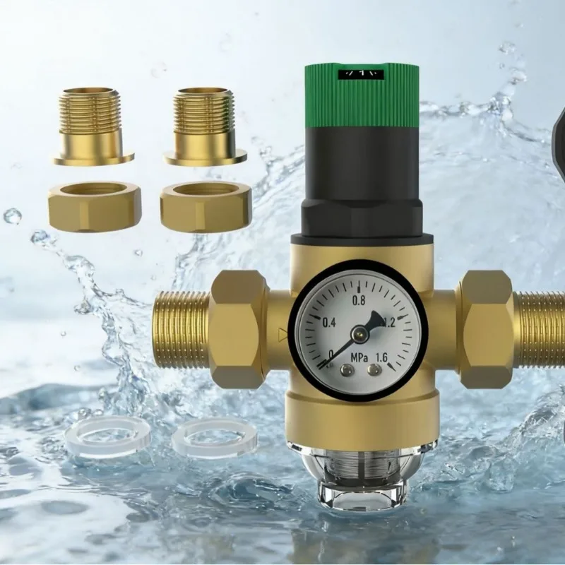 Tap Water Pressure Reducing Valve Pre Filter Household Pipeline Pressure Control Water Purification Regulator Filter