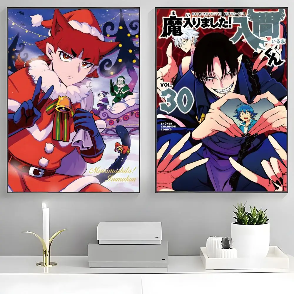 Anime Iruma-kun Poster Poster Stickers Painting Mural HD Wall Decals for Bedroom Living Room Home Self-Adhesive