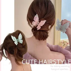 Jepit Rambut Kupu-kupu Warna-warni untuk Wanita Klip Gripper Peri Mutiara Sweety Aksesori Rambut Trendi Pantai Luar Ruangan Musim Panas Anak perempuan Aksesori Rambut Trendi Pantai Musim Panas 6 hadiah peri penjualan terbaik - №