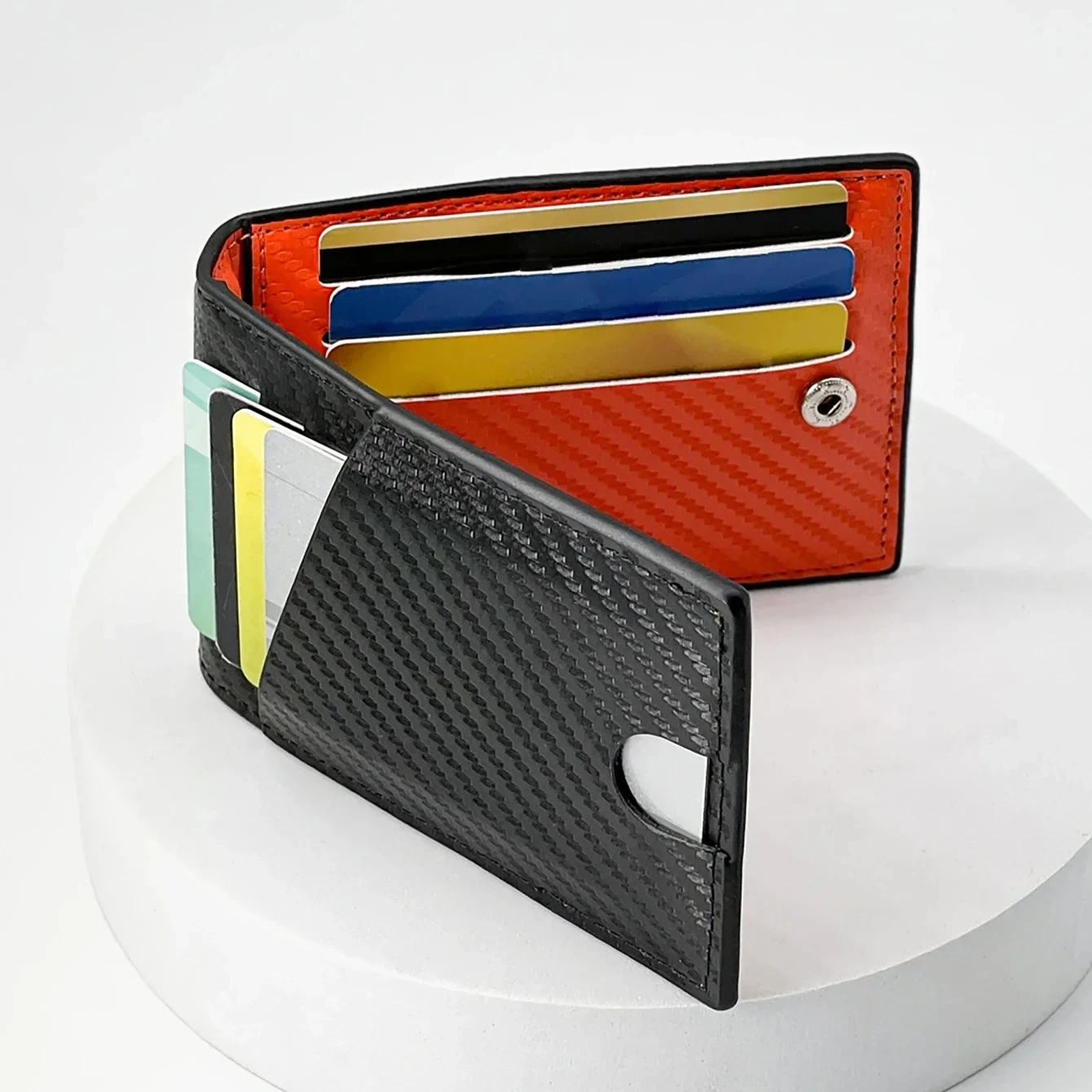 Ультратонкий зажим для денег из углеродного волокна, модный и простой держатель для карт, удобный для пригородных поездок, портативный мини-многофункциональный кошелек для карт