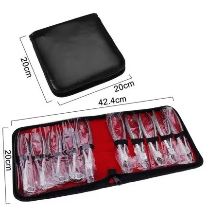 Dental Forceps Kit Adult Child Extraction Stainless Steel Micro Invasive 10 Pieces High Pressure Oral Instruments