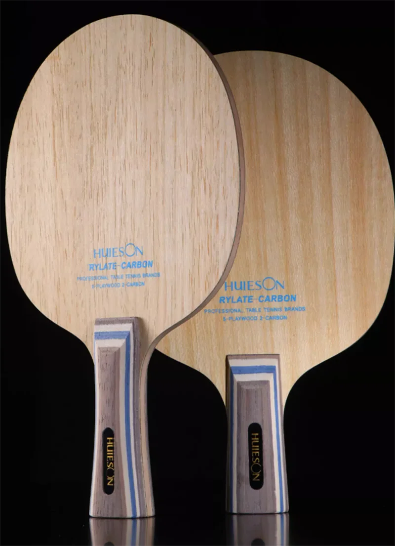 Huieson 5-Schicht-Holz 2-Schicht-Aryl-Kohlefaser Tischtennisschläger Leichtgewichtiger Ping-Pong-Schläger DIY-Zubehör – Detail 5
