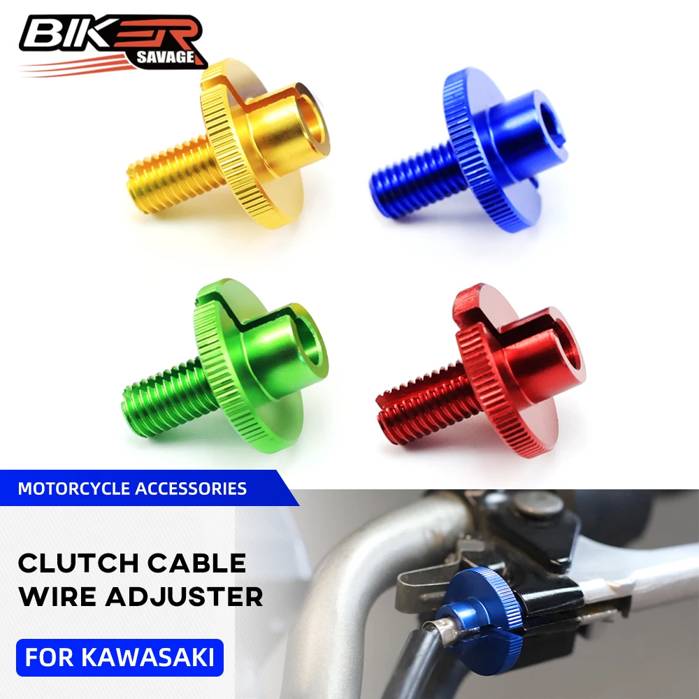 

For KAWASAKI Z750 ZZR400 ZZR600 KLZ 1000 ZX6RR NINJA ZX9R ZX-12R 2000-2014 13 Clutch Cable Wire Adjuster Motorcycle Accessories