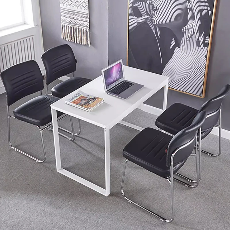 Office Single Chair Room Comfortable Sedentary Mahjong Simple Meeting Chair Stool Bow Back Company Training Stoel Furniture