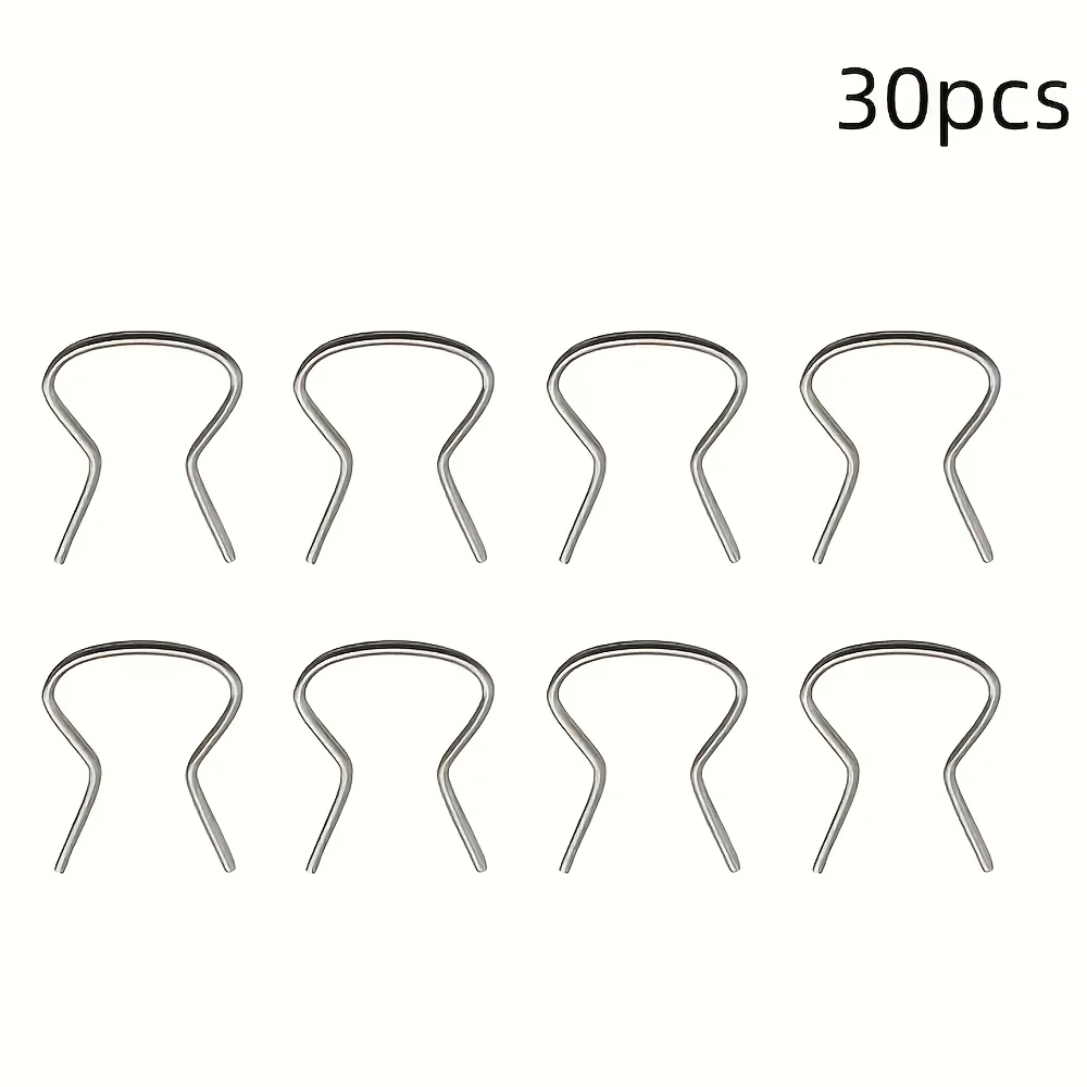30pcs Car Door Window Regulator Retainer Clips Steel Spring Clamp For Universal Vehicles Quick Install Handle Crank Clips Parts