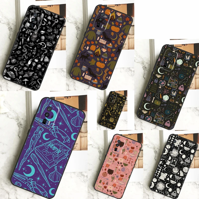 Witch Lunar Magic Case For Xiaomi 13T 11T 12T Pro 13 14 Ultra 12 Lite POCO F6 F5 X6 Pro M6 X3 X5 M5s F3 Cover