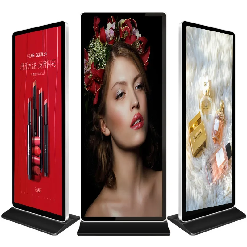 Floor Standing 42 50 60 70 Inch Advertising Full Screen Vertical Digital Signage Android Touch Lcd Totem Display kiosk