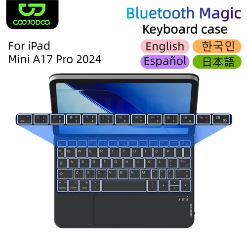 Imagen 1 del producto Teclado mágico para iPad Mini A17 Pro 2024 8,3 pulgadas mini 6 mini 7 iPad teclado inalámbrico mini teclado bluetooth español kta ...........