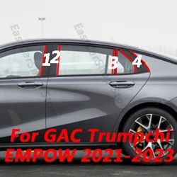 For GAC Trumpchi EMPOW 2021 2022 2023 Car Door Central Window Middle Column Trim Decoration Strip PC B C Pillar Cover Accessorie