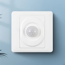 90℃ Infrared Motion Detector Human Body Sensor Switch Wall Lamp Switch Galss Frame Light Switch Power Supply Accessories