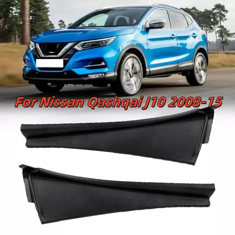 

2PCS Plastic Windshield Wiper Side Trim Cover Left Right Black Kit Windscreen Car Accessories For Nissan Qashqai J10 2008-15