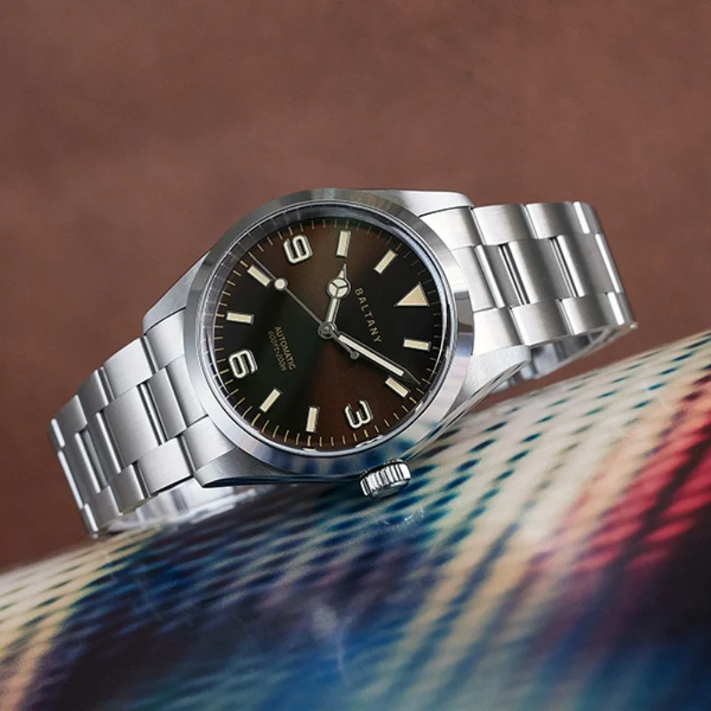 Baltany 2025 Новые мужские механические часы NH38 Homage Ретро с сапфировым стеклом из нержавеющей стали Водонепроницаемые Reloj Hombre