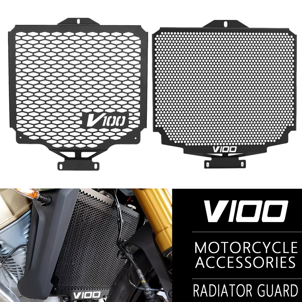 

Motorcycle Radiator Grille Guard Cover Protector For Moto Guzzi V100 Mandello Stelvio 1000 V100S V100 S 2022 2023 2024 2025 2026