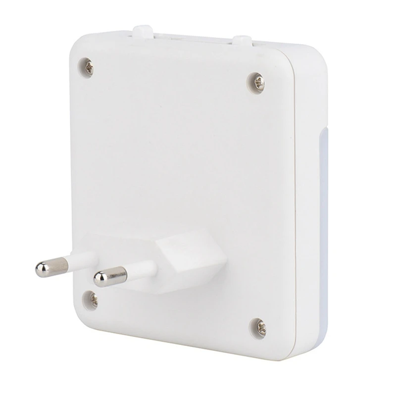 ABPQ-Sensor de movimiento LED luz nocturna lámpara regulable para habitación de niños de bajo consumo Sensor de atardecer al amanecer lámpara de escalera enchufe de la UE