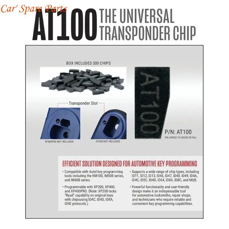 Y4UA Various Vehicle AT100 Transponder Chip Auto Safety Unit For Vehicle