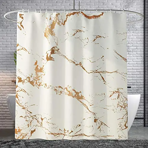 Marble Texture Pattern Home Bathroom Decor Bathroom Accessories Bathroom Waterproof Curtain Bathroom Screens Cortina De Banheiro