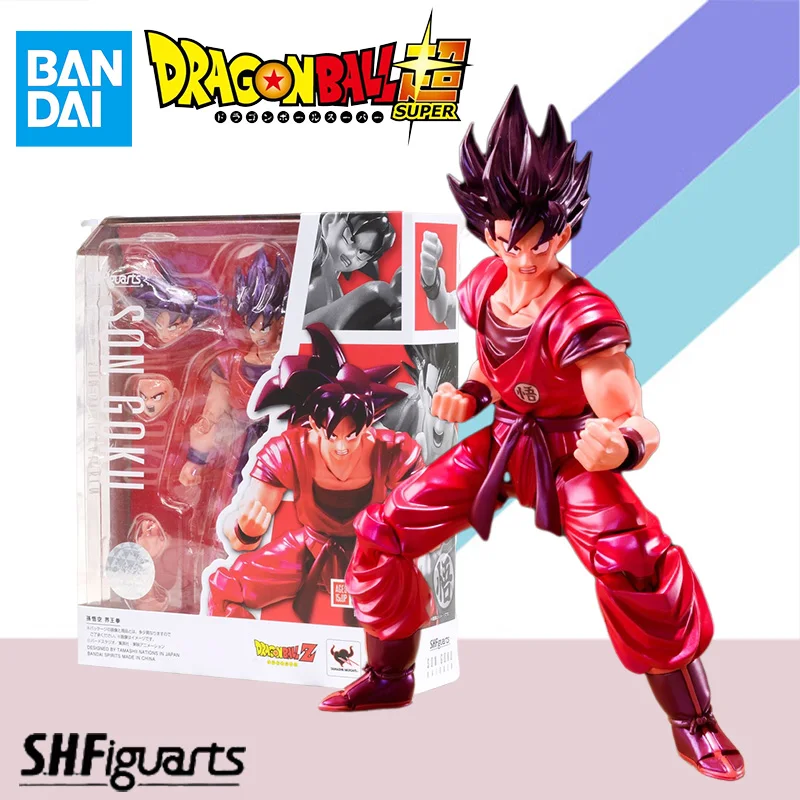 

Bandai Original S.H.Figuarts SHF Dragon Ball SUPER Super SON GOKU KAIOKEN Anime Action Figure Finished Model Kit Figure Toy