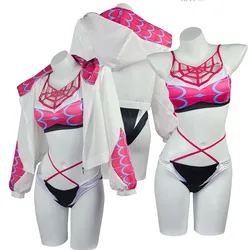 Gwen Cos Stacy Swimsuit Cosplay Costume Spider Gwen Sexy Bikini For Adult Women Girls Halloween Party Role Playing Beachsuit