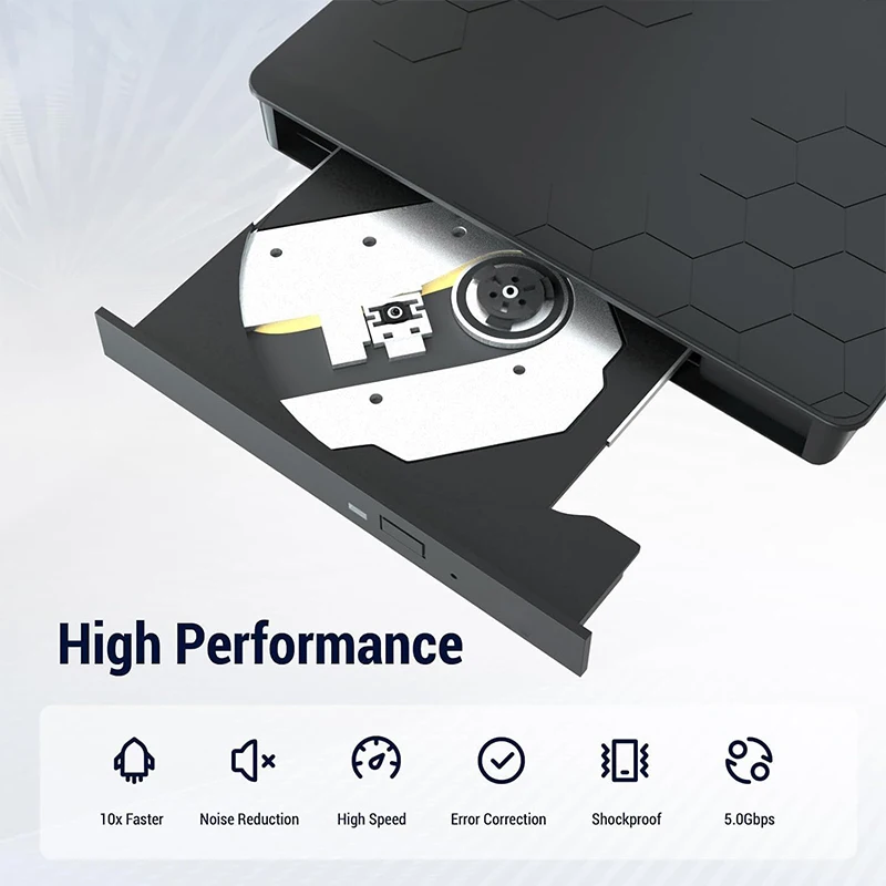 Externes Blu-ray-Laufwerk USB3.0 Typ-C CD DVD BD RW-Player Brenner Tragbares optisches Laufwerk für MacBook Laptop Desktop PC