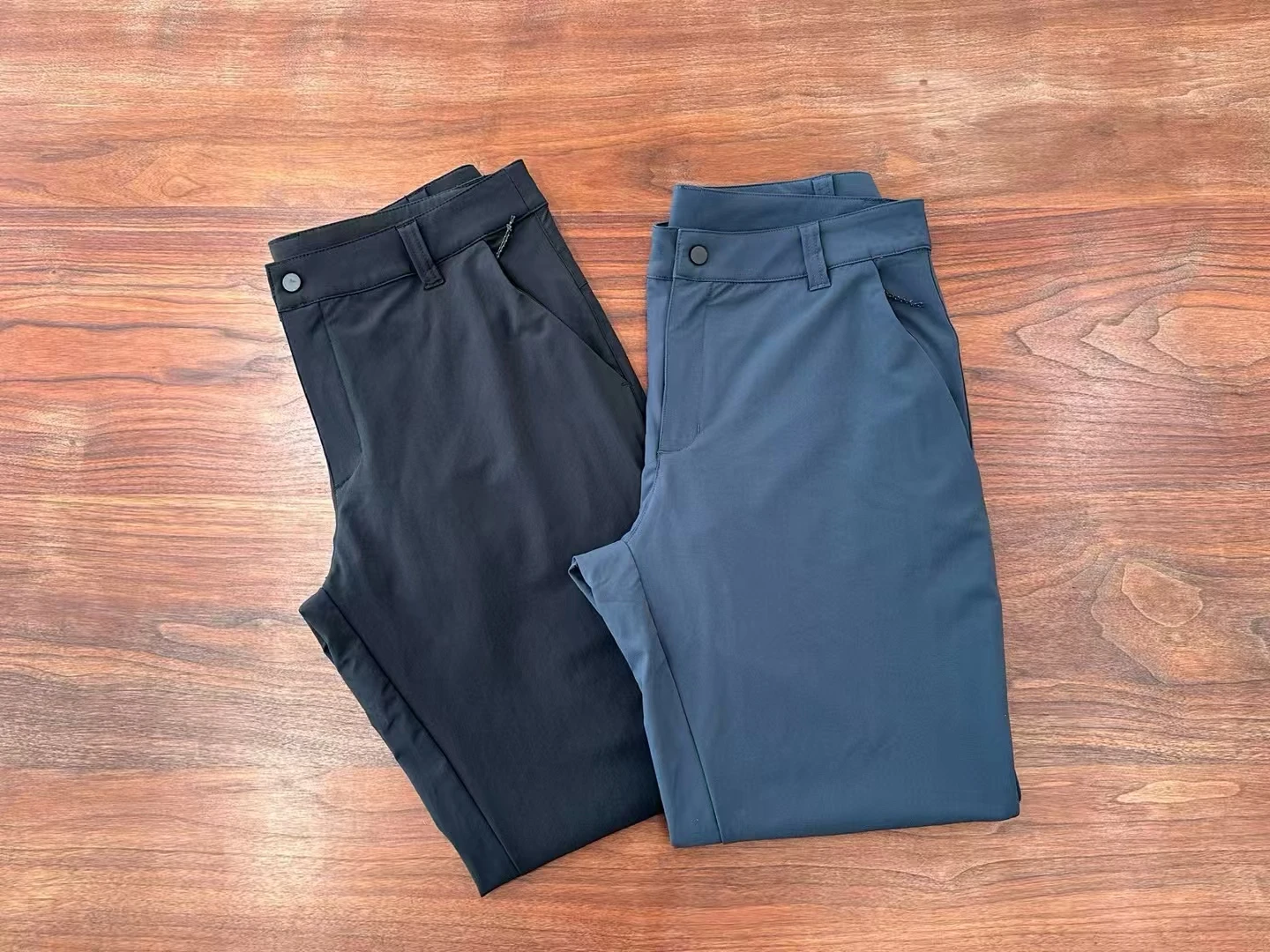 

Qui Dry Summer Cool Pants Lightweight Elastic Fabric North Home Sle Straight Leg Casual Trousers for Young Men in Summer