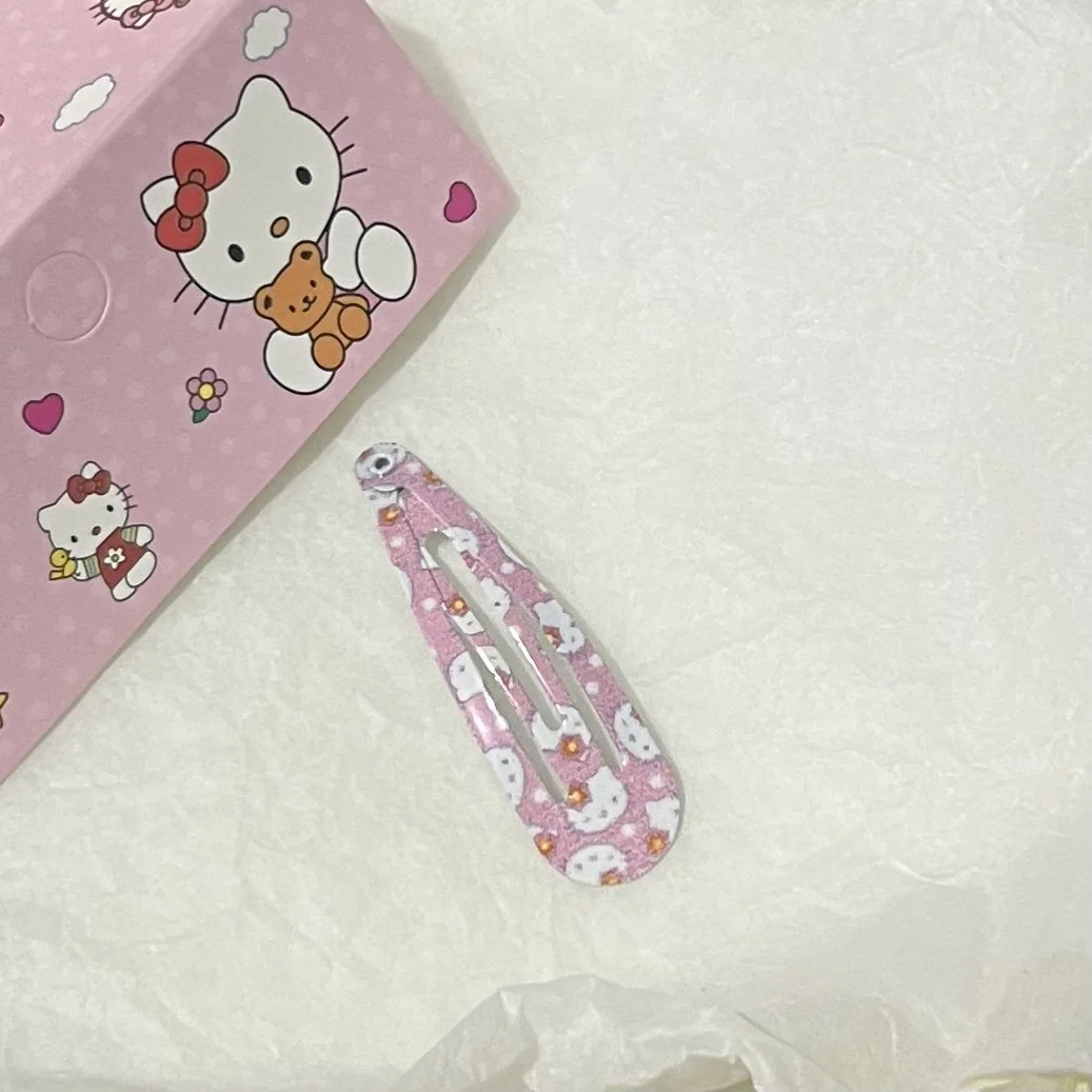 Sanrio Cute KT Cat BB Clip giapponese dolce ragazza cuore studente clip con frange versatile studente cartone animato copricapo femminile