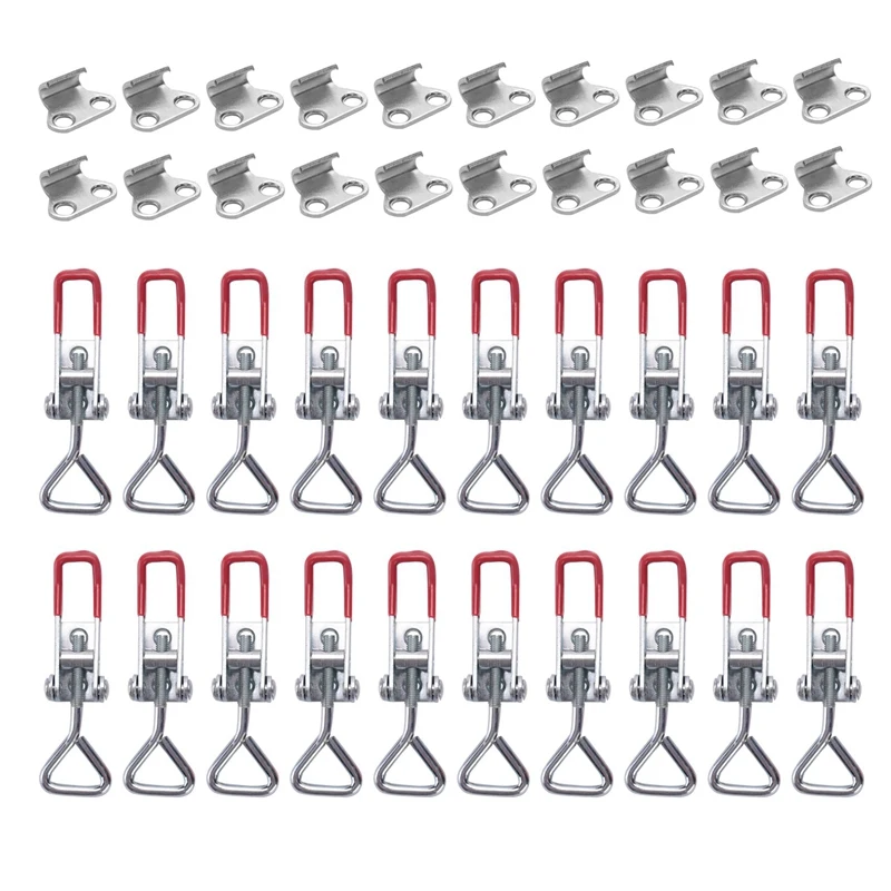 

20 Pack Adjustable Toggle Latch Clamp 4001, 330 Lbs Holding Capacity, Heavy Duty Quick Release Pull Latch Toggle Clamp