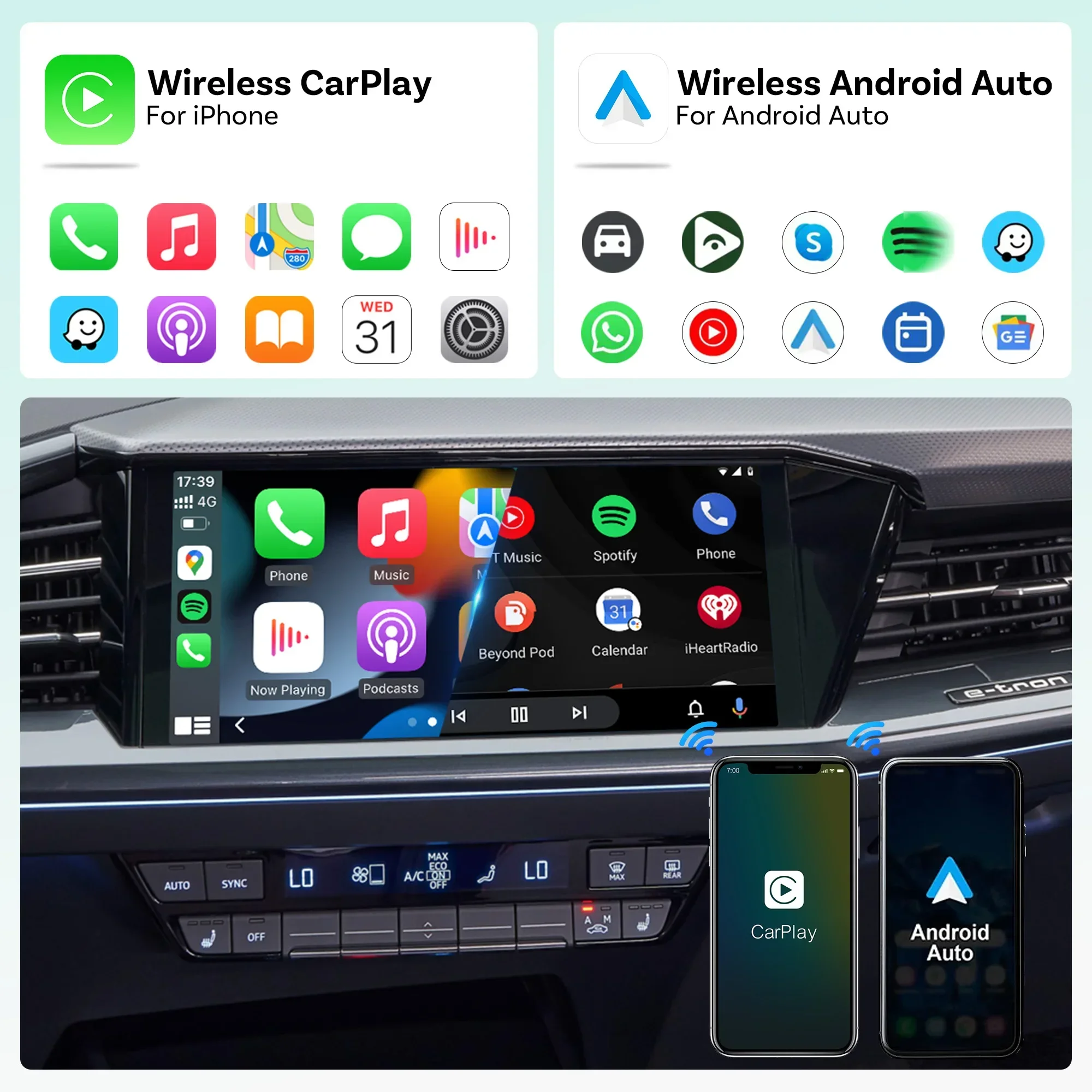 Ottocast Play2Video Ultra/Express Wireless CarPlay Android Auto