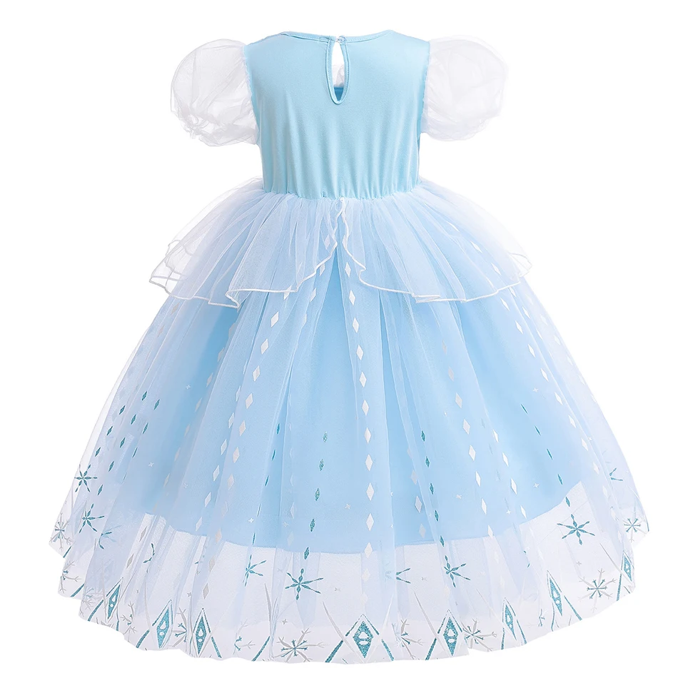 Ragazze Elsa Dress Snow Queen Costume Princess Cosplay outfit Kids Carnival Party Prom Gown bambini Halloween abbigliamento elegante