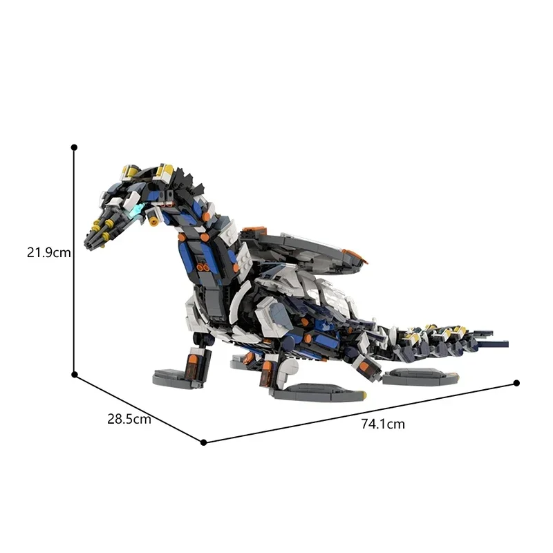 2398PCS MOC Horizon Dawned Game Series Building Block Assembly (Tide Ripper/Tide Breaker) Game Brick Toy Holiday Gift