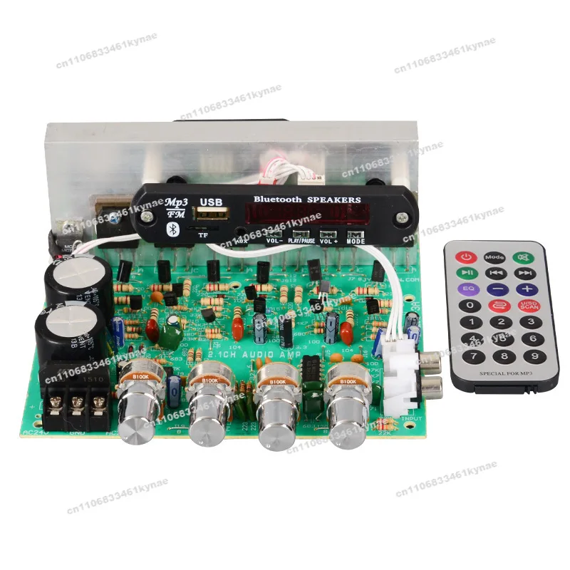 4Pcs Suitable for DX-2.1 Bluetooth Power Amplifier Board 2.1 Channels, High Power Can Be Plugged Into U Disk TF Card 3.5 Audio