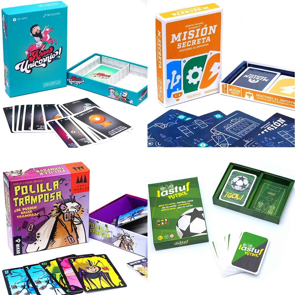 30 مجموعة من ألعاب الورق الإسبانية، مجموعة حفلات ممتعة لاستراتيجية العائلة والأصدقاء، لعبة لوحة مجموعة فرحة سريعة المرتبطة #4