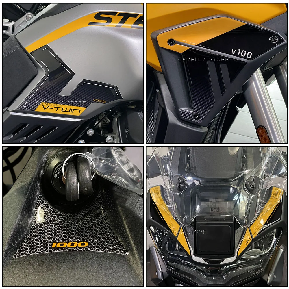 Motorcycle Sticker Waterproof Motorcycle Tank Pad Sticker New Motorcycle Shell Sticker Kit for Moto Guzzi Stelvio 2024-2026 5