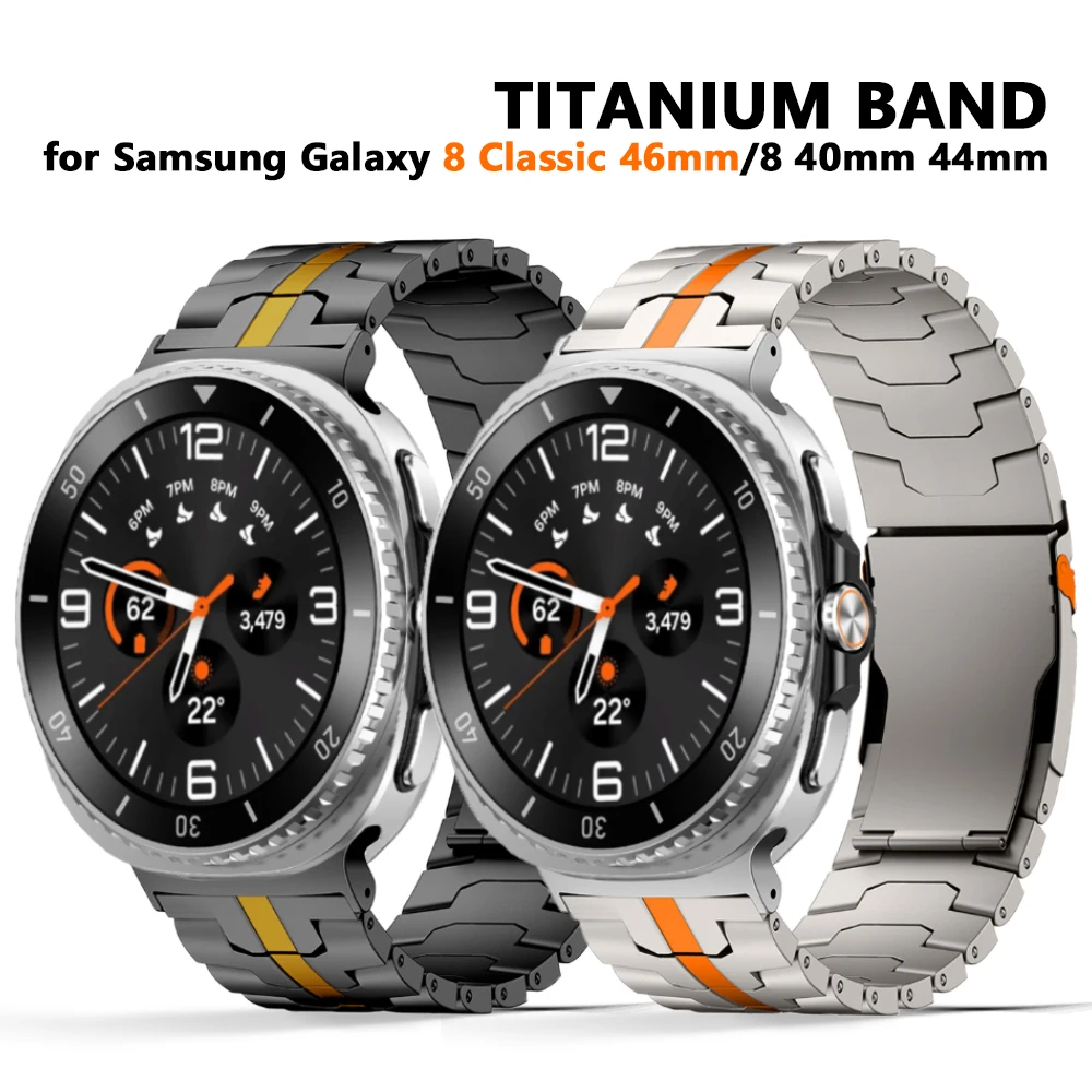 Titanarmband für Samsung Galaxy Watch 8 Classic 46 mm 8 44 mm 40 mm Armband für Galaxy Watch Ultra 2025 7 6 5 4 44 mm 40 mm Armband
